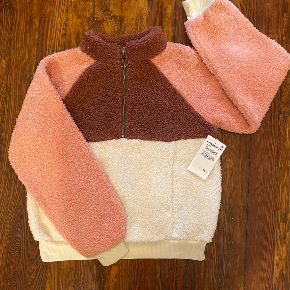 Girl’s Colorblock Cozy Fleece Pullover